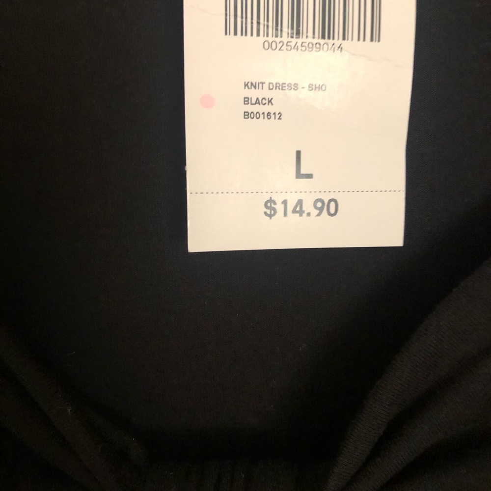 F21 blk tie front skater type dress